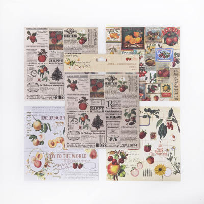 8PCS Forest Christmas Eve Series Background Stickers