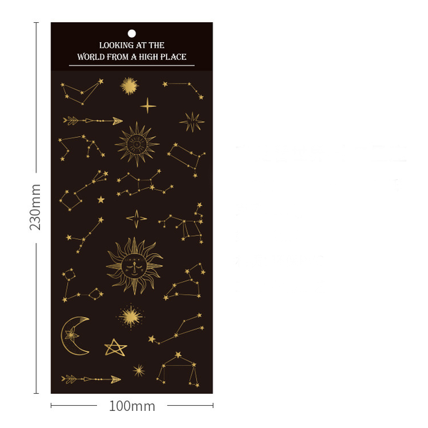 See the World from Above Series Hot Stamping Stickers