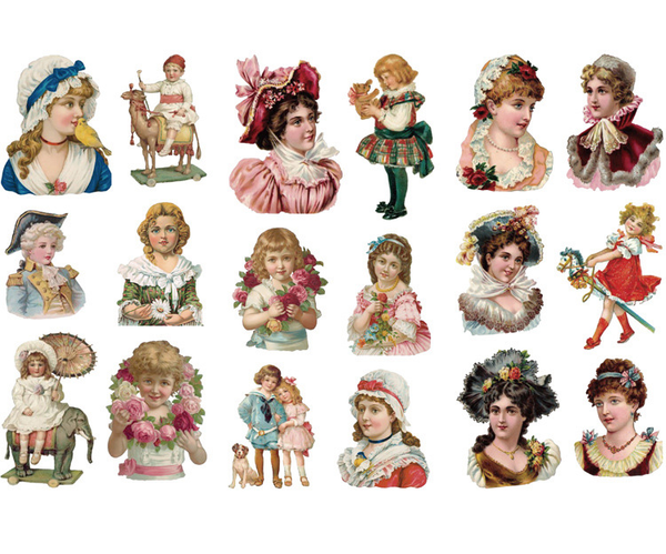 Cartoon & Literary Scrapbook Stickers