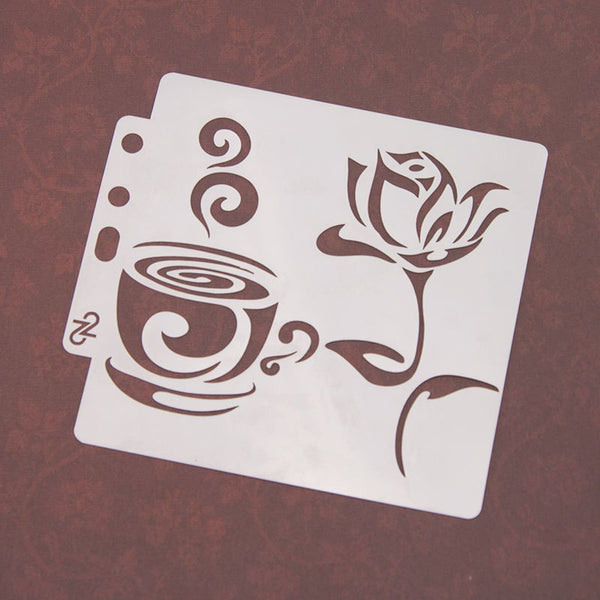 16PCS Layering Painting Stencils-B