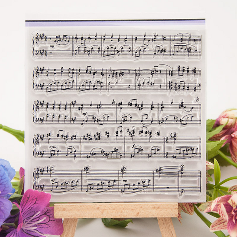 Sheet Music Background Stamps