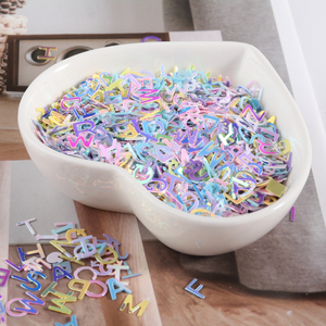 Mixed Letters Sequins