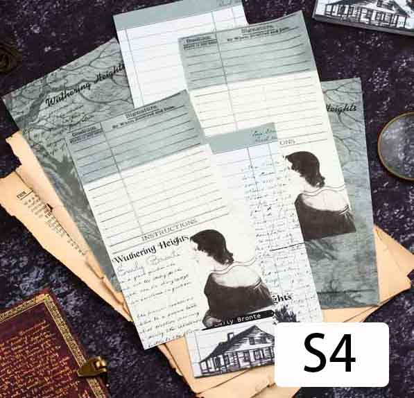 Famous Writer Manuscript Retro Nostalgia Scrapbook Notes