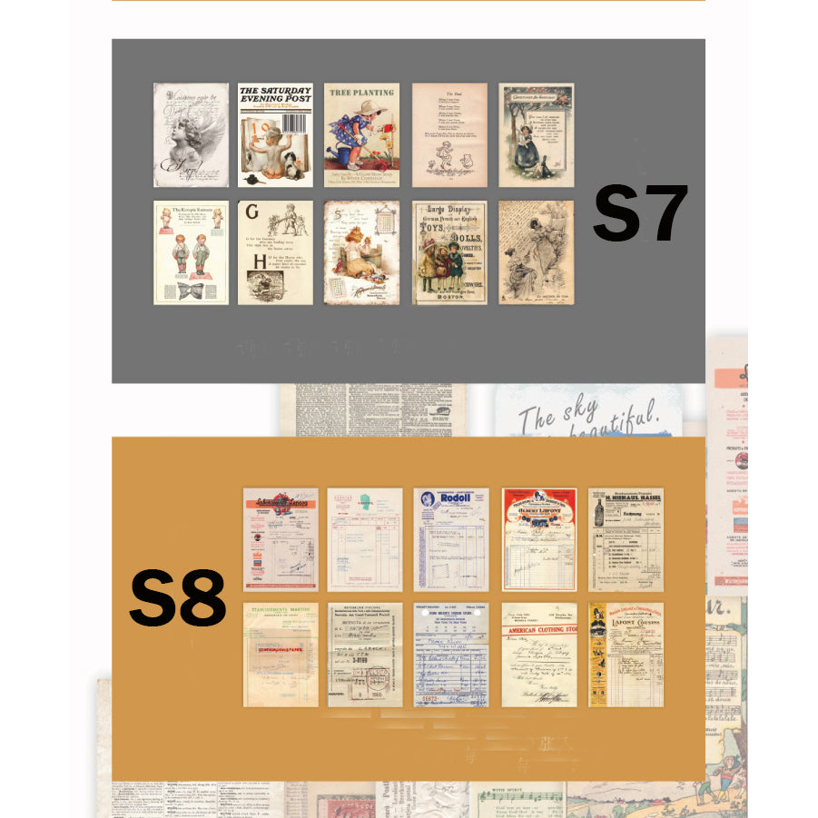 Vintage Scrapbook Background Paper
