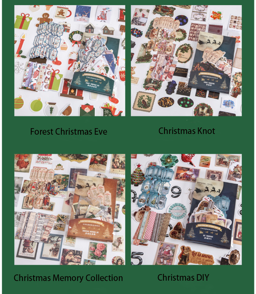 100Pcs Christmas Gift Sticker Pack