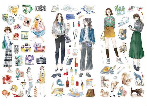 Cartoon & Literary Scrapbook Stickers
