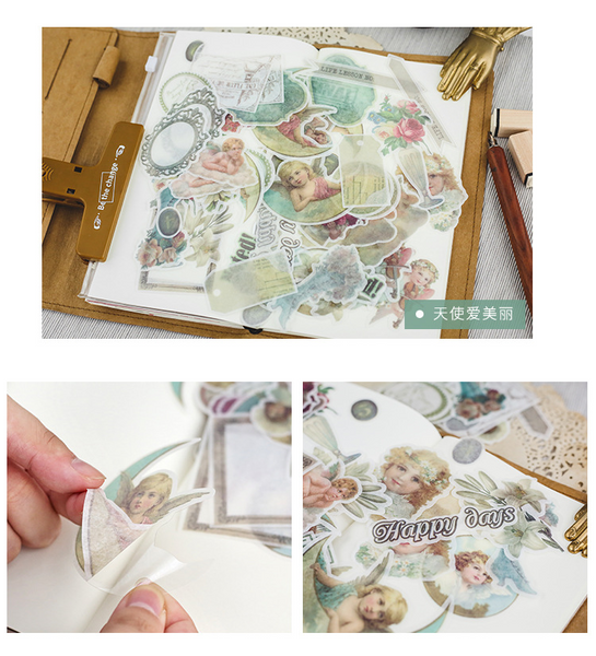64PCS Cute Journal Stickers