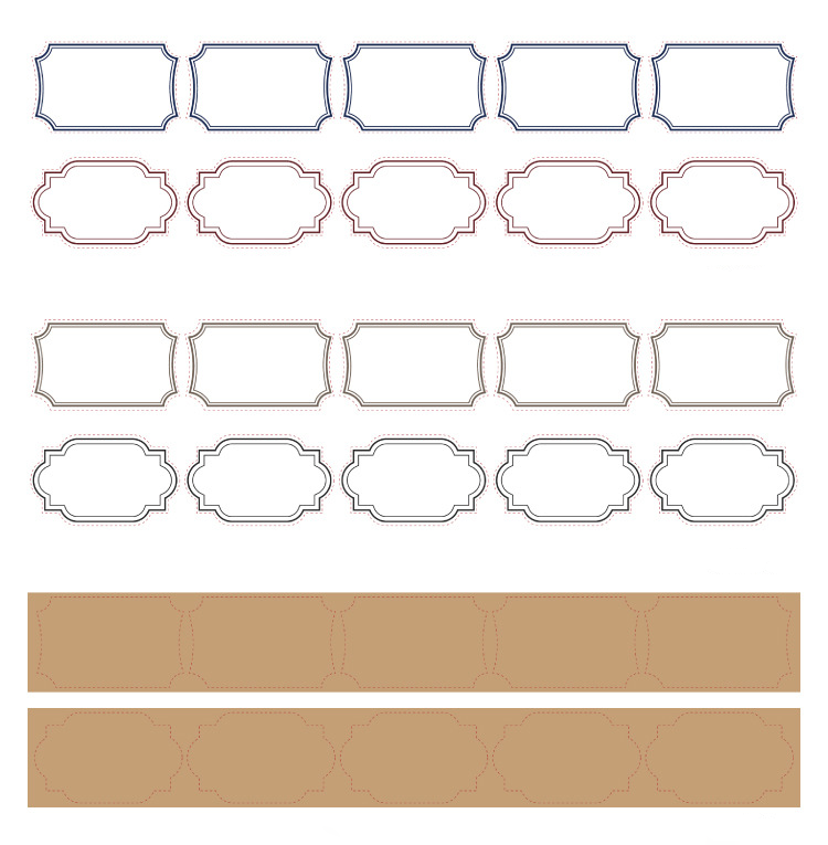 Retro Frame Illustrated Series Paper Tape