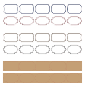 Retro Frame Illustrated Series Paper Tape
