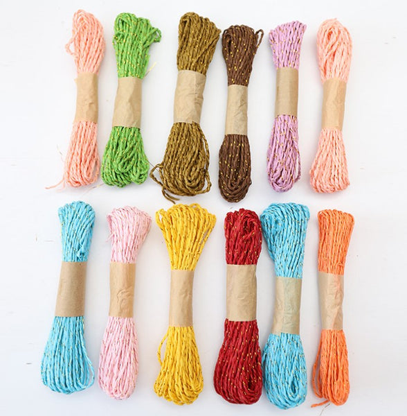 12 Colors Paper  Rope