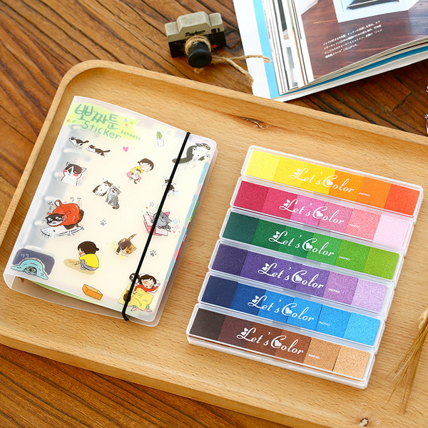 6 Pcs/Lot Gradient Color Inks