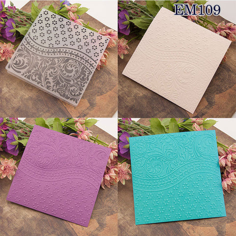 Curly Leaves Embossing Folder