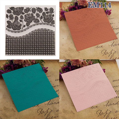 Rose Fabric Embossing Folder