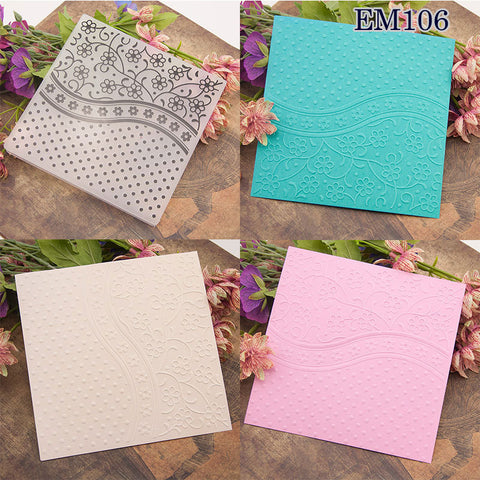 Flower Dots Embossing Folder