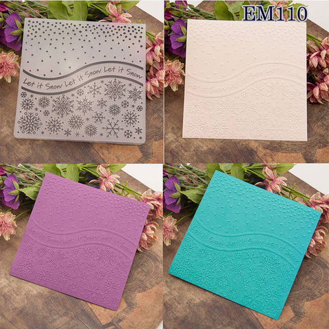 Let It Snow Embossing Folder