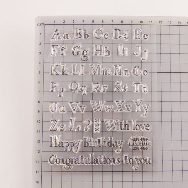 Alphabet Text Stamps