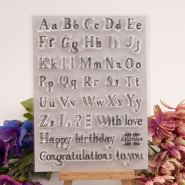 Alphabet Text Stamps