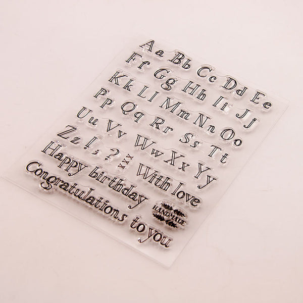 Alphabet Text Stamps
