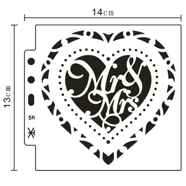 8PCS Pattern Layering Stencils Set