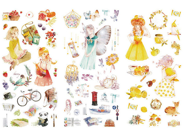 Cartoon & Literary Scrapbook Stickers