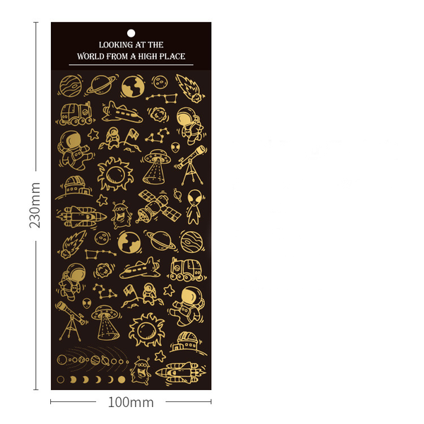 See the World from Above Series Hot Stamping Stickers