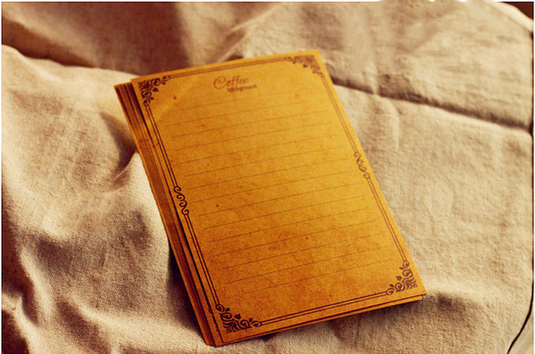 8PCS Vintage European Lace Kraft Paper Letterheads