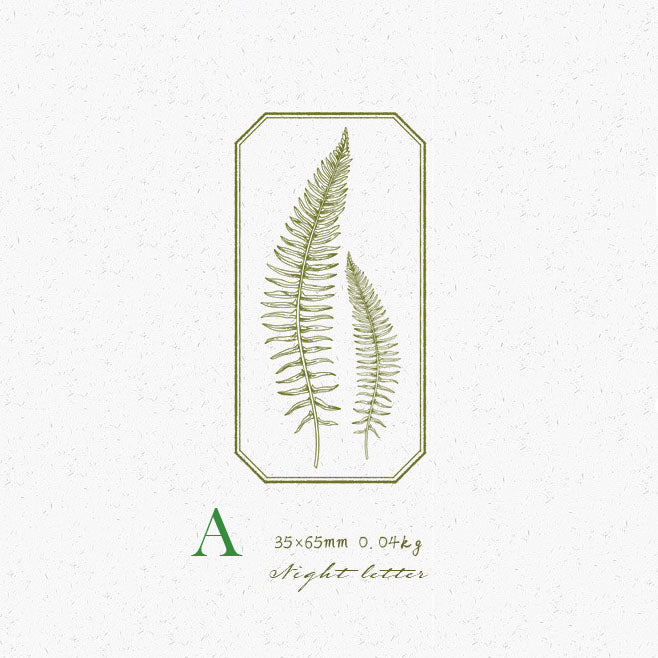 Fern Leaf Series Wooden Stamps