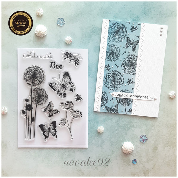 Butterfly Dandelion Stamps