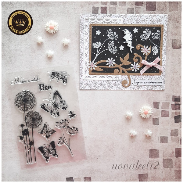 Butterfly Dandelion Stamps