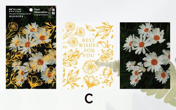 Double-layer Plant Observation Series Stickers