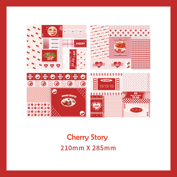 20PCS Sweet Scrapbooking Stock Paper