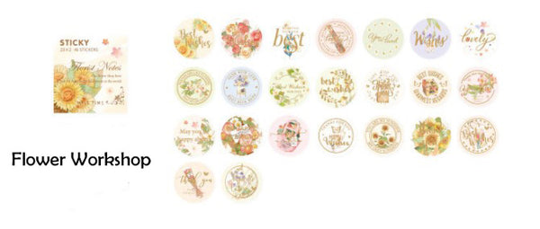 46PCS Hot Stamping Stickers