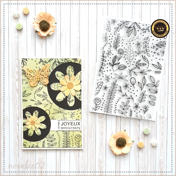 Floral backgrounds Stamps