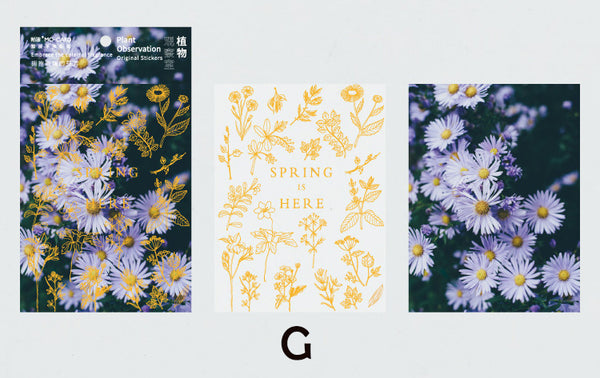 Double-layer Plant Observation Series Stickers