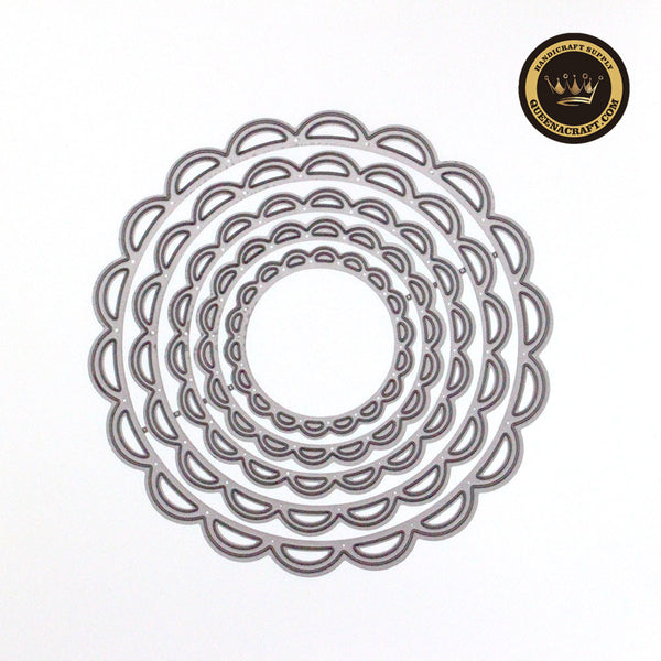 Round Lace Nesting Frame Dies
