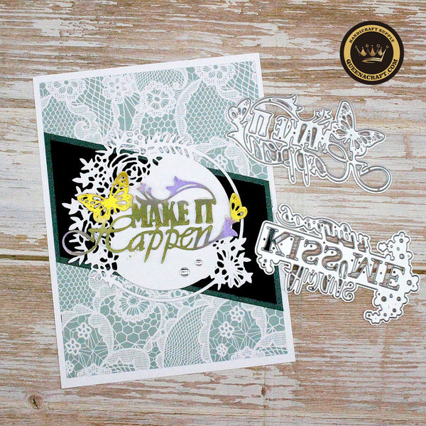 【Original】Butterfly Flower Word Dies