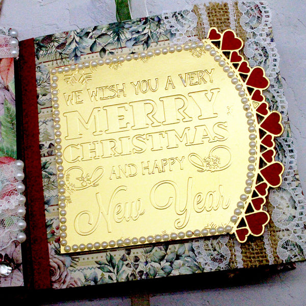 Handmade Christmas Scrapbook Album