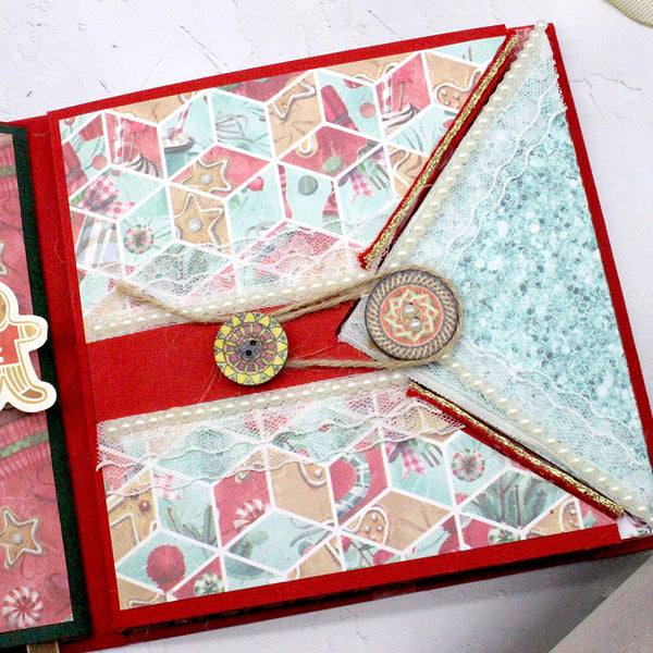 Handmade Christmas Scrapbook Album