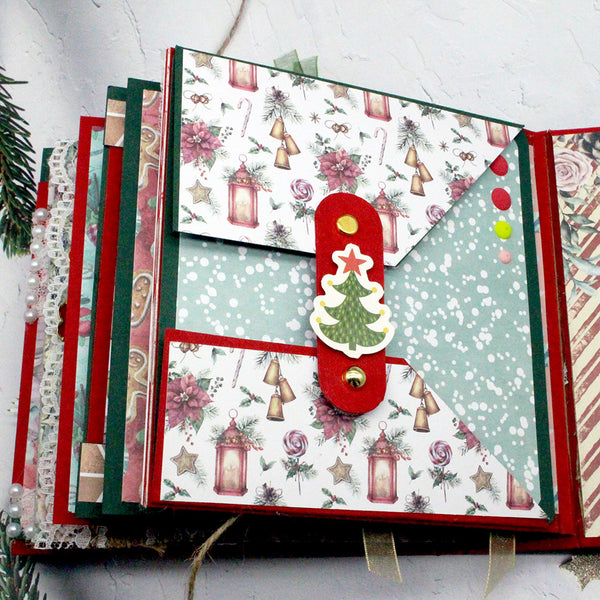 Handmade Christmas Scrapbook Album
