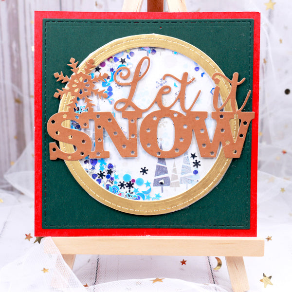 【Original】Christmas Snow Words Die