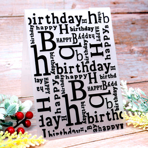 Happy Birthday EMBOSSING FOLDER