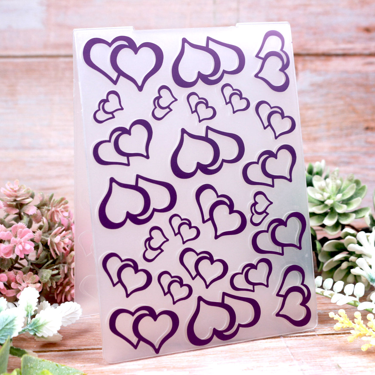 Double Hearts EMBOSSING FOLDER