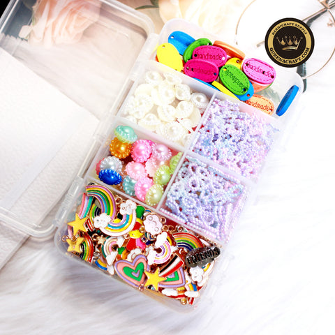 DIY Handcraft Accessories Mixed Material Box-B