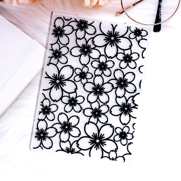 Sakura Embossing Folder