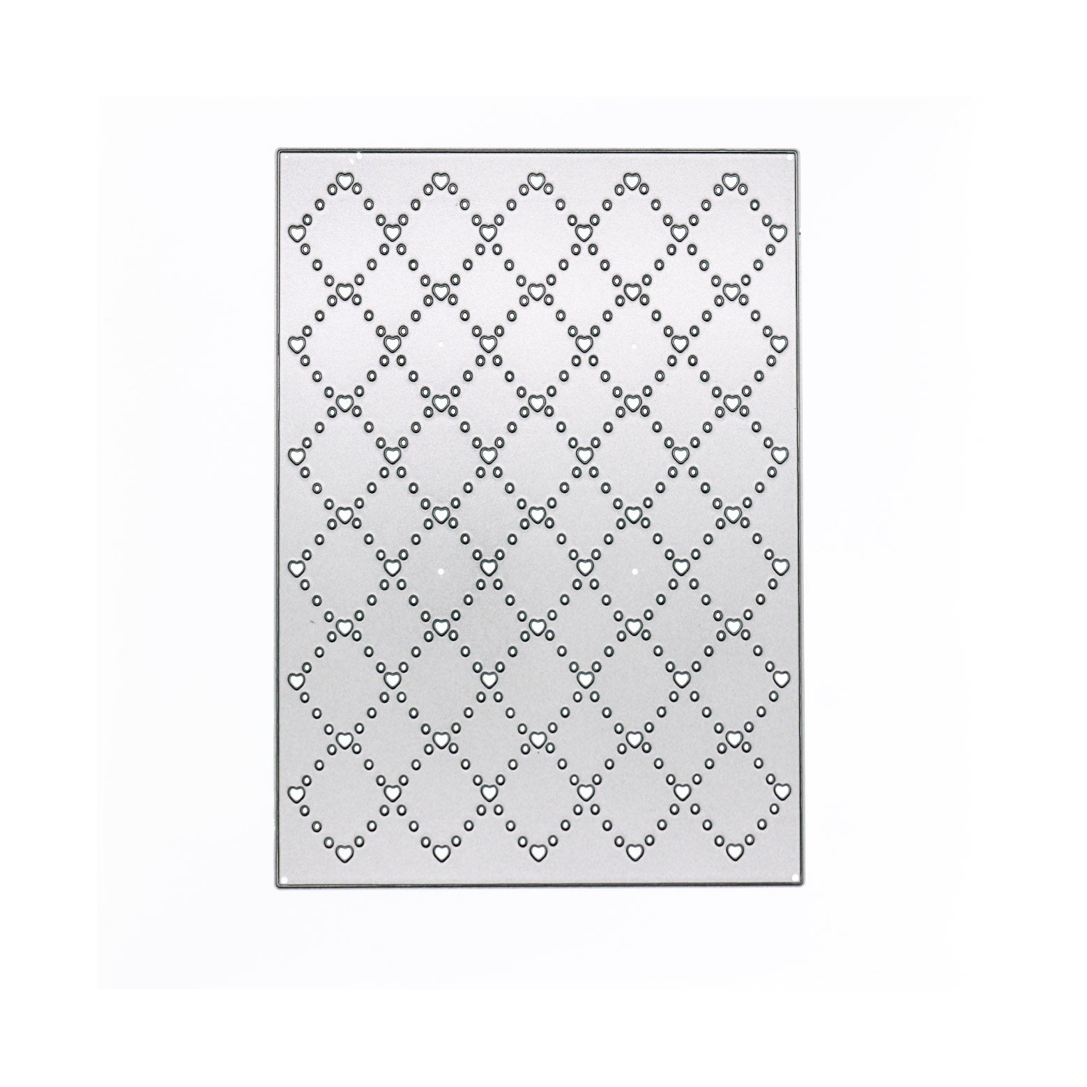 Heart Checkered Backdrop Die