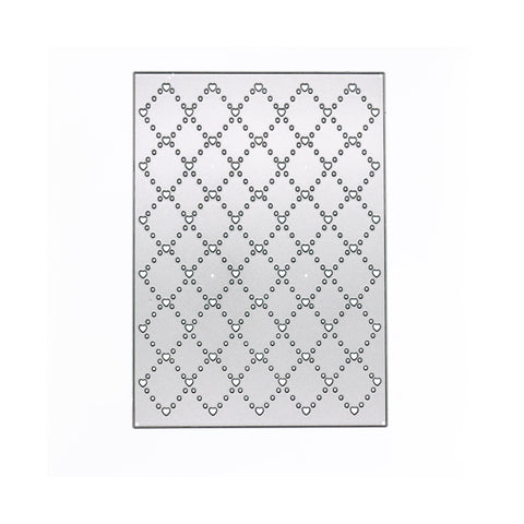 Heart Checkered Backdrop Die