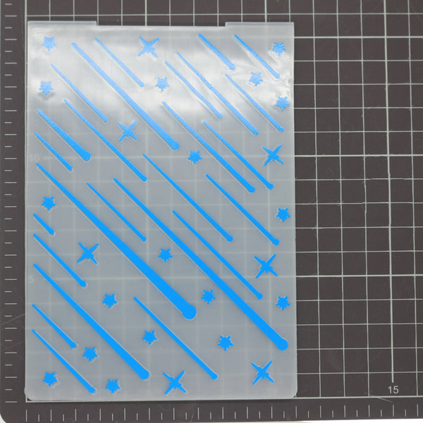 Meteor Shower Embossing Folder