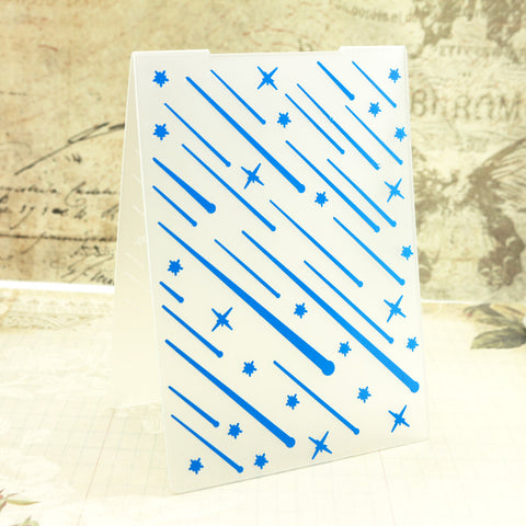 Meteor Shower Embossing Folder