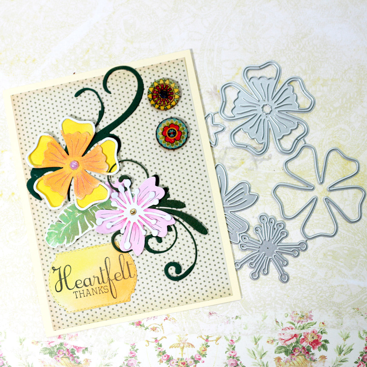 【Original】Layered Flower Dies