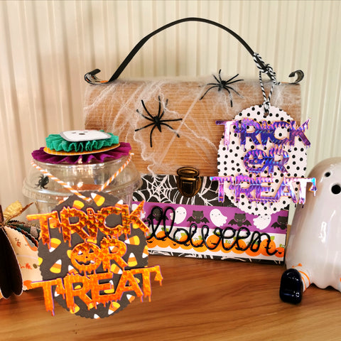 【Original】‘TRICK OR TREAT’ Halloween Word Die